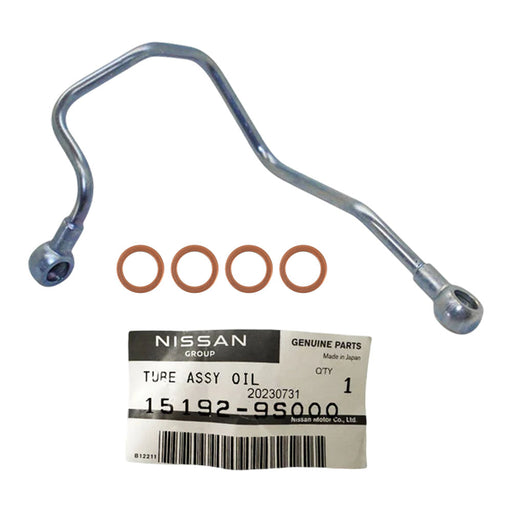 Genuine Turbo Charger Oil Feed Pipe With Gaskets For Nissan Navara D22 ZD30 3.0L