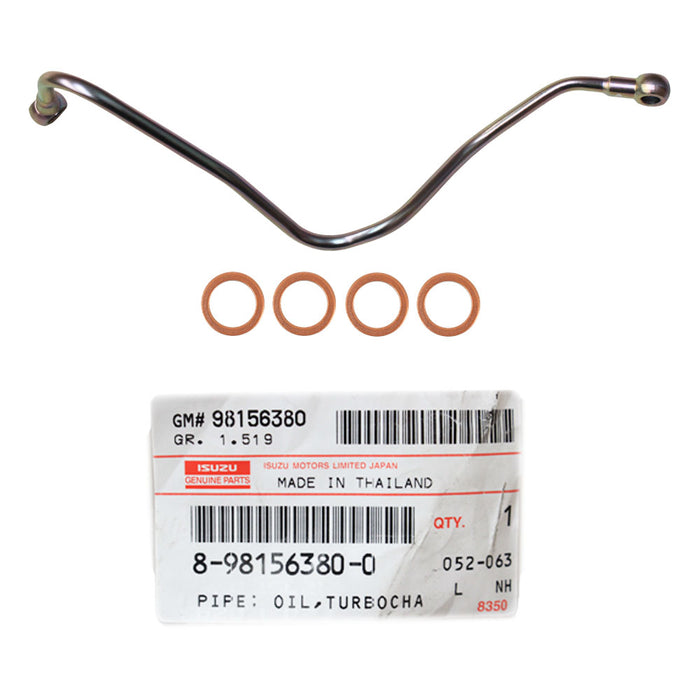 Genuine Turbo Charger Oil Feed Pipe With Gaskets For Isuzu D-Max 4JJ1 3.0L 2010-2012