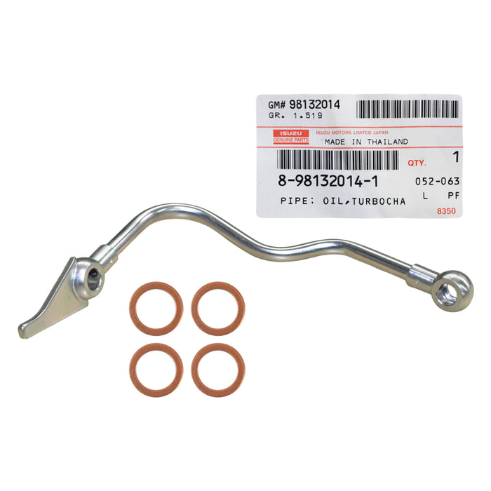 Genuine Turbo Charger Oil Feed Pipe With Gaskets For Isuzu D-Max 4JJ1 3.0L VIIO 2012 Onwards