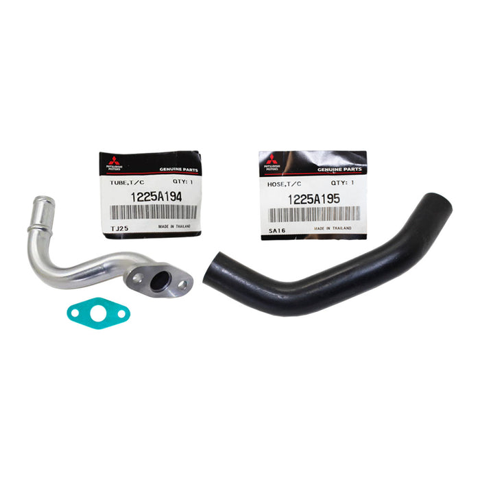 Genuine Turbo Charger Oil Return Pipe & Return Hose With Gaskets For Mitsubishi Triton MN/Challenger 4D56 2.5L