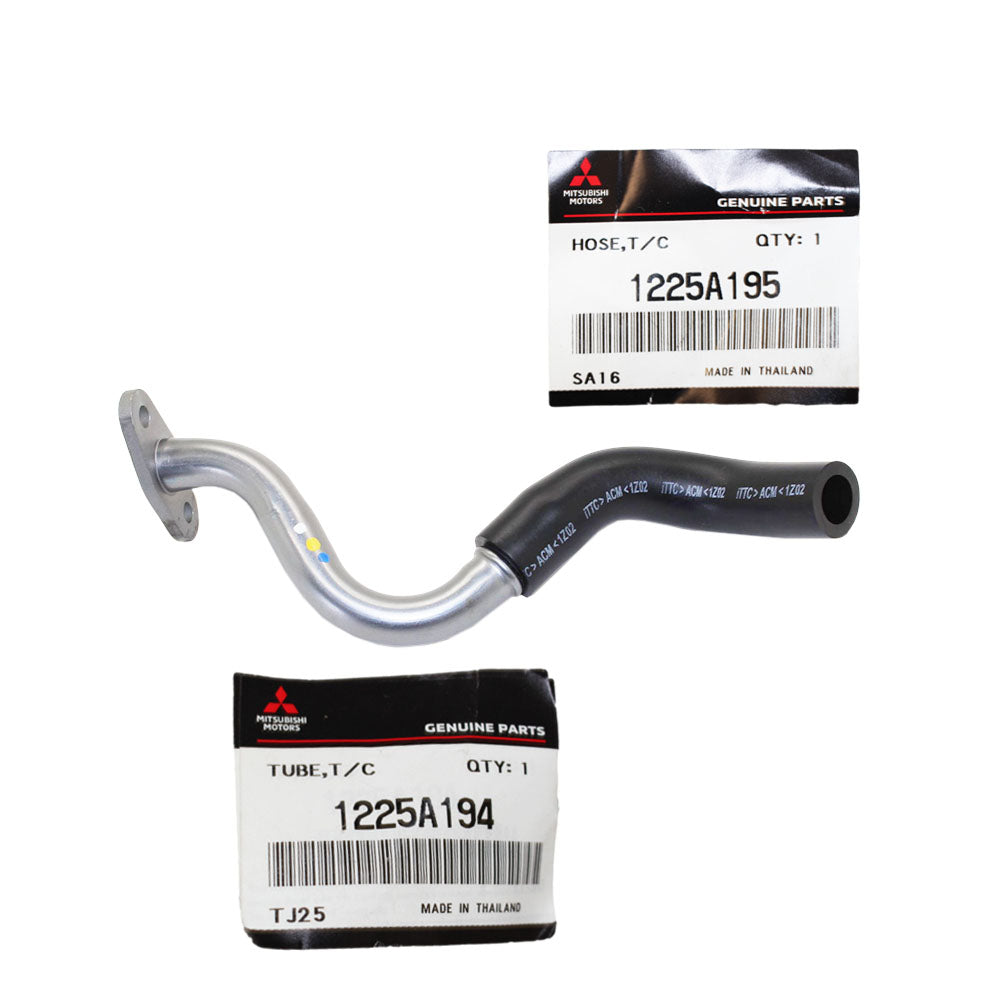 Genuine Turbo Charger Oil Return Pipe & Return Hose For Mitsubishi Tri ...