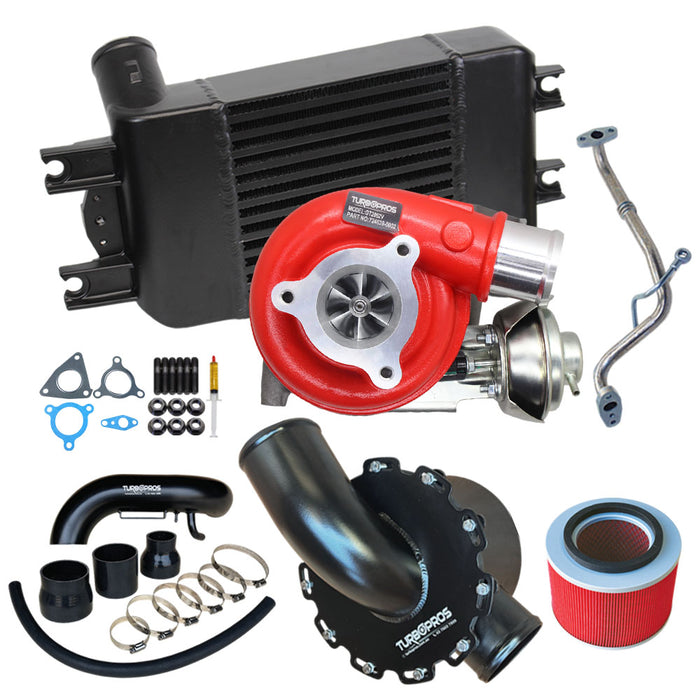 GEN1 High Flow Turbo, Intercooler, Airbox and Piping Kit For Nissan Patrol ZD30 3.0L 2007 Onwards