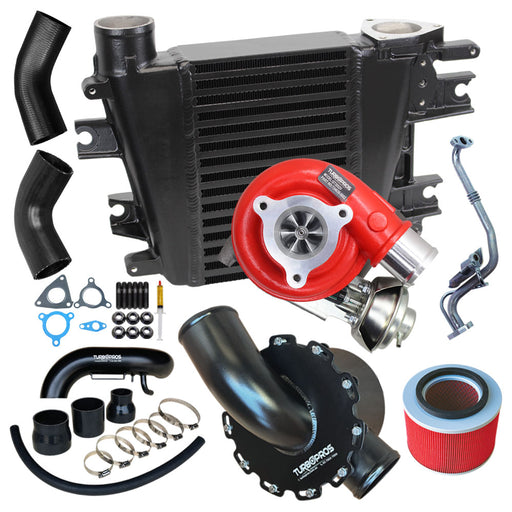 GEN1 High Flow Turbo, Intercooler, Airbox and Piping Kit For Nissan Patrol ZD30 3.0L Fits Late DI 01/2002-12/2006
