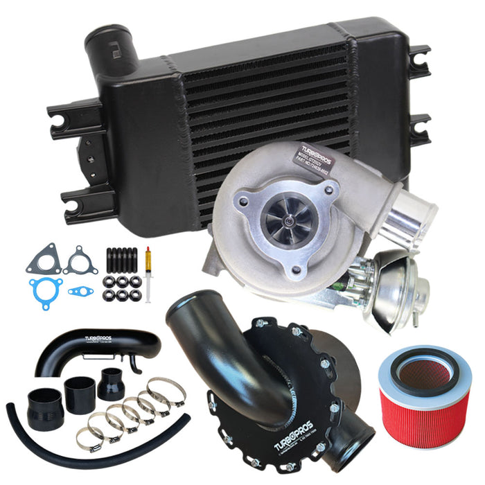 Upgrade Turbo, Intercooler, Airbox and Piping Kit For Nissan Patrol ZD30 3.0L