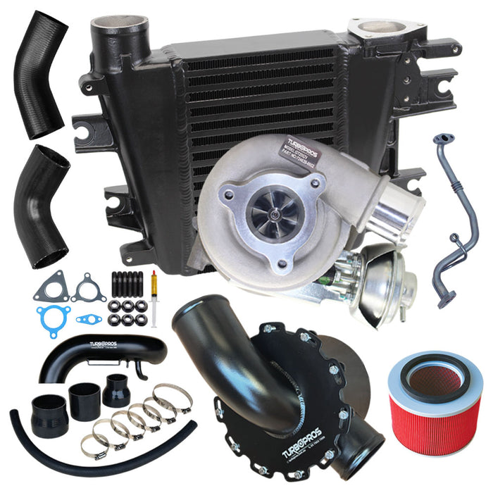 Upgrade Turbo, Intercooler, Airbox and Piping Kit For Nissan Patrol ZD30 3.0L Fits Early DI 2000-2002