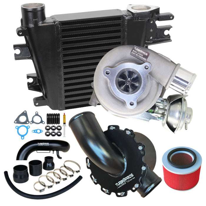 Upgrade Turbo, Intercooler, Airbox and Piping Kit For Nissan Patrol ZD30 3.0L Direct Injection 2000-2007