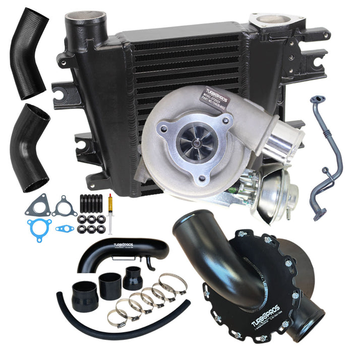 Upgrade Turbo, Intercooler, Airbox and Piping Kit For Nissan Patrol ZD30 3.0L Fits Early DI 2000-2002