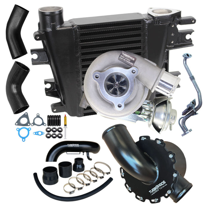 Upgrade Turbo, Intercooler, Airbox and Piping Kit For Nissan Patrol ZD30 3.0L Fits Late DI 01/2002-12/2006