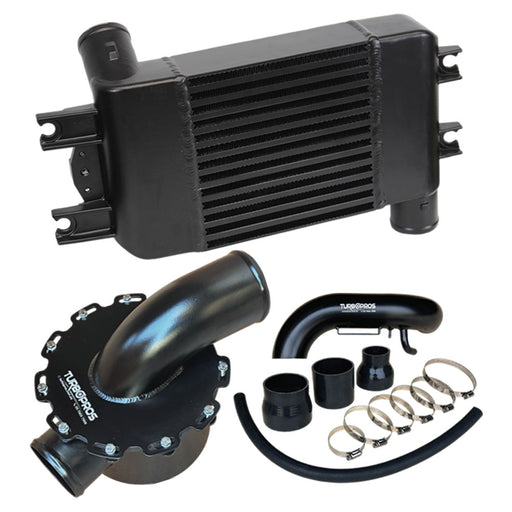 Upgrade Aluminium Intercooler, Airbox and Piping Kit For Nissan Patrol GU ZD30 3.0L Common Rail 2007-2016