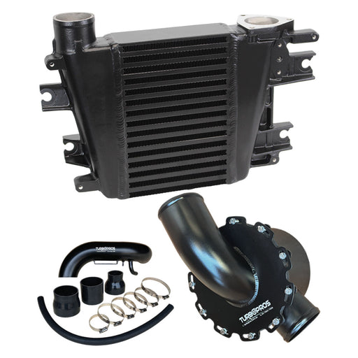 Upgrade Aluminium Intercooler, Airbox and Piping Kit For Nissan Patrol ZD30 3.0L Direct Injection 2000-2007