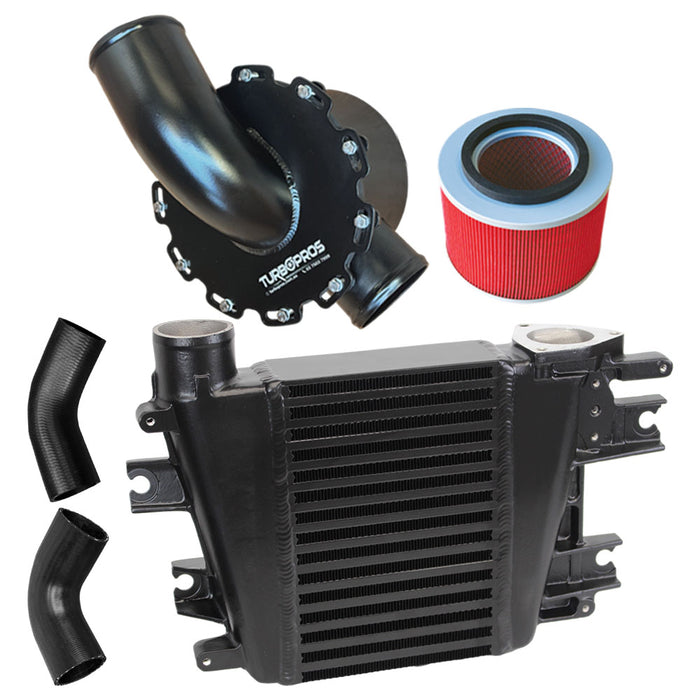 Upgrade Aluminium Intercooler and Air Box For Nissan Patrol ZD30 3.0L Direct Injection 2000-2007