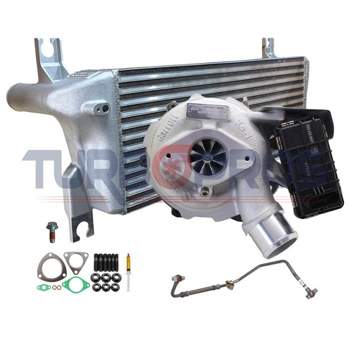 Garrett PowerMax Turbo Charger & Intercooler With Genuine Oil Feed Pipe For Ford Everest 3.2L 2011-2021
