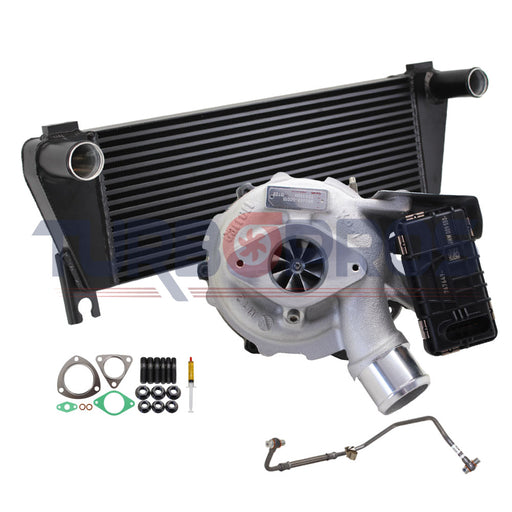 Garrett PowerMax Turbo Charger With Upgrade 70mm Intercooler And Genuine Oil Feed Pipe For Ford Everest 3.2L 2011-2021