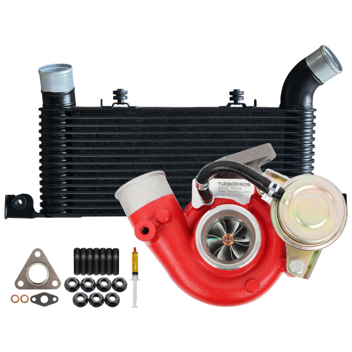 GEN1 High Flow Turbo Charger With 64mm Intercooler For Mitsubishi Pajero NM / NP 4M41 3.2L 2000-2006