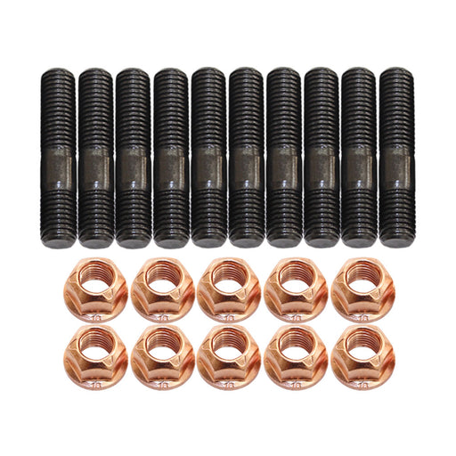 10 Pcs M10x1.5x50mm High Tensile Stud Kit for Manifold & Turbo