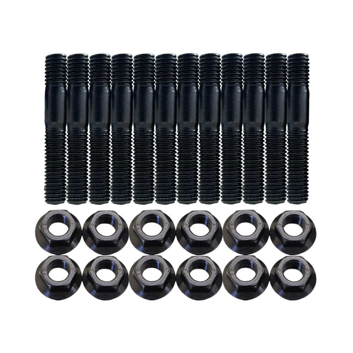 12 Pcs M8x1.25x50mm High Tensile Stud Kit for Manifold & Turbo