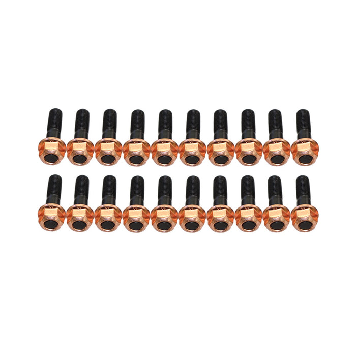 20 Pcs M10x1.25x45mm High Tensile Stud Kit for Manifold & Turbo