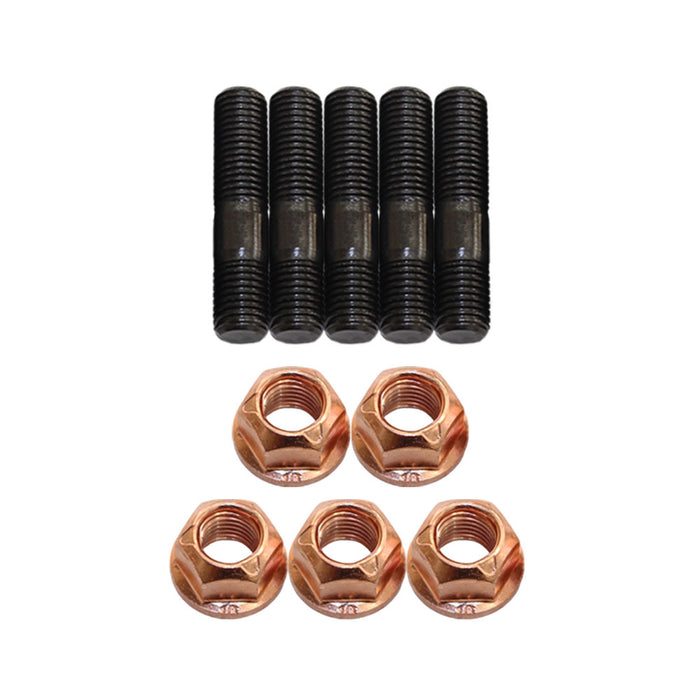 5 Pcs M10x1.5x45mm High Tensile Stud Kit for Manifold & Turbo