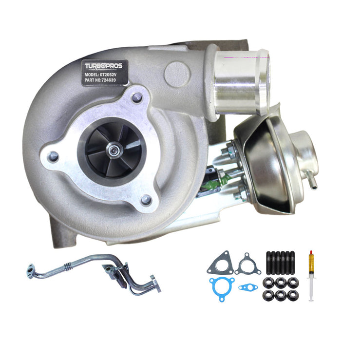 Turbo Charger With Genuine Oil Feed Pipe For Nissan Patrol GU ZD30 3.0L Fits Late DI 01/2002 - 12/2006