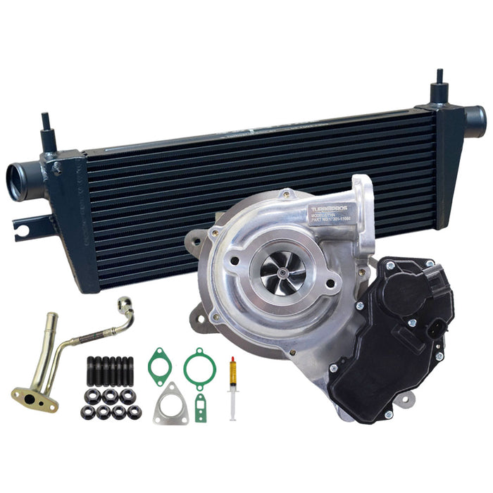 Upgrade Billet Turbo Charger With 52mm Intercooler And Genuine Oil Feed Pipe For Toyota Fortuner 1GD-FTV 2.8L 2015-2020