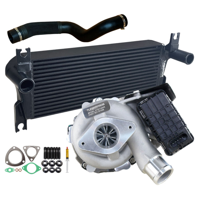 Upgrade Billet Turbo Charger With 106mm Intercooler & Hose For Ford Ranger & Mazda 2.2L 2011-2015