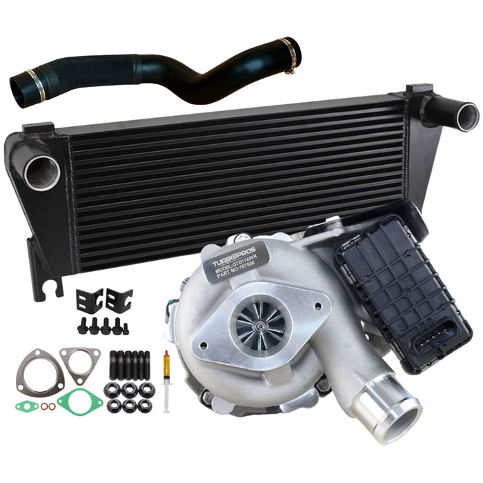 Upgrade Billet Turbo Charger With 70mm Intercooler & Hose For Ford Ranger & Mazda BT50 2.2L 