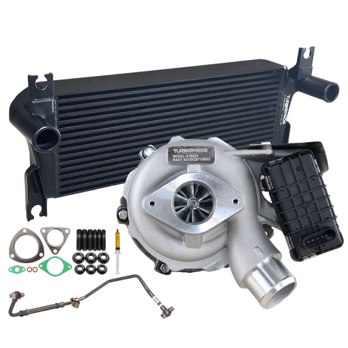 Upgrade Billet Turbo Charger With 106mm Intercooler And Genuine Oil Feed Pipe For Ford Ranger 3.2L 2011-2015