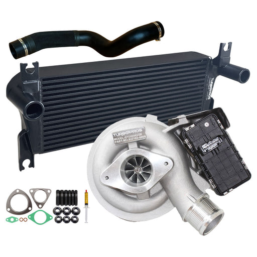 Upgrade Billet Turbo Charger With 106mm Intercooler & Hose For Ford Everest / Ranger & Mazda BT50 3.2L 2015 Onwards