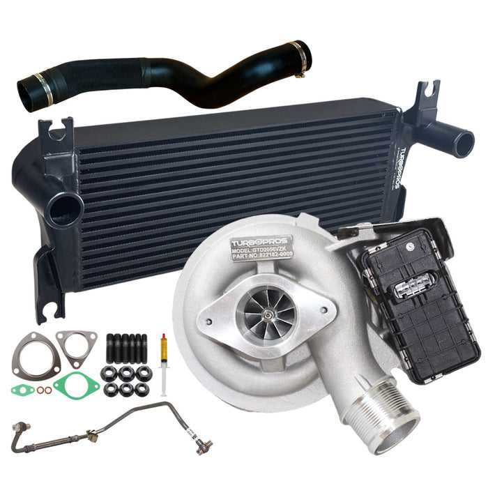 Upgrade Billet Turbo Charger With 106mm Intercooler & Hose And Genuine Oil Feed Pipe For Mazda BT-50 3.2L 2015 Onwards