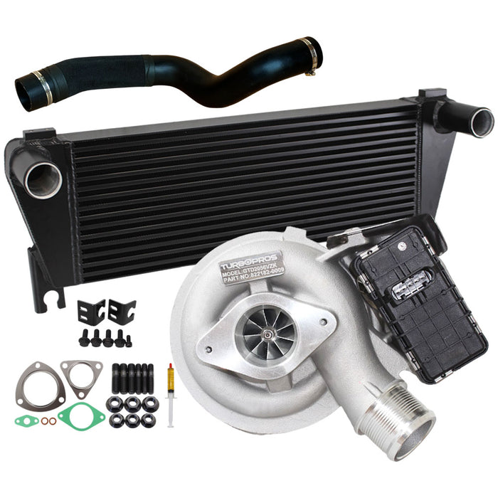Upgrade Billet Turbo Charger With 70mm Intercooler & Hose For Ford Everest / Ranger & Mazda BT50 3.2L 2015 Onwards