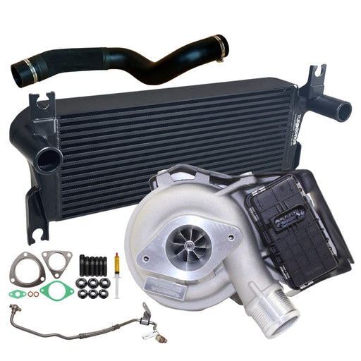 Upgrade Billet Turbo Charger With 106mm Intercooler & Hose And Genuine Oil Feed Pipe For Ford Ranger 2.2L 2015 Onwards