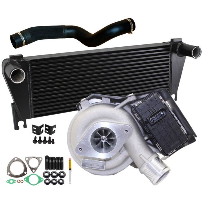 Upgrade Billet Turbo Charger With 70mm Intercooler & Hose For Ford Ranger / Everest 2.2L 2015 Onwards