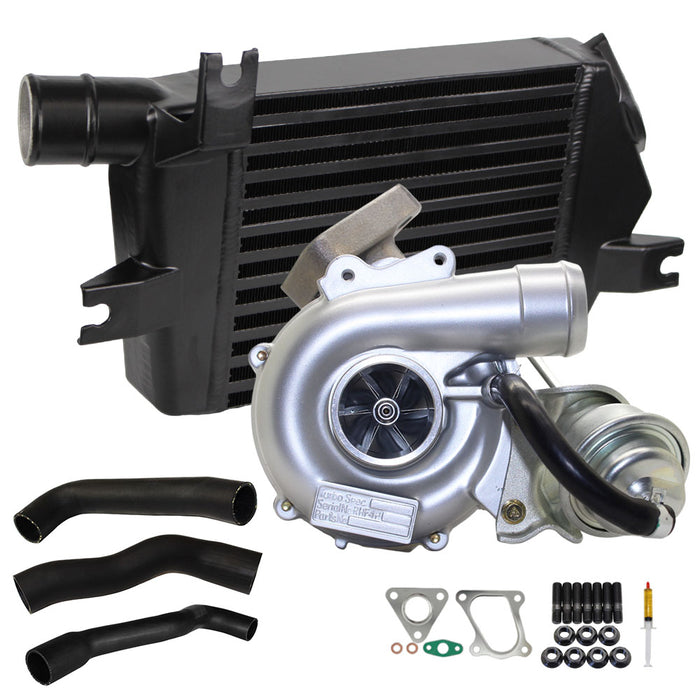 Upgrade Billet Turbo Charger With 60mm Intercooler & Hoses For Mitsubishi Challenger 4D56 2.5L VT10