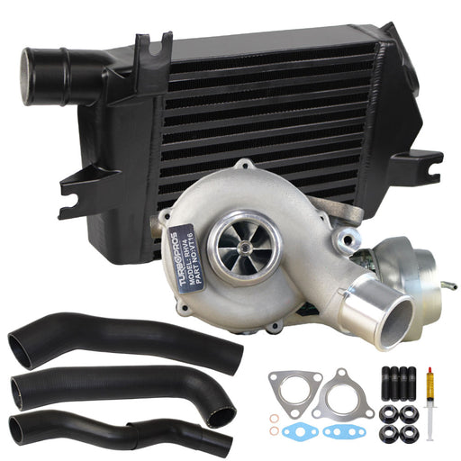 Upgrade Billet Turbo Charger With 60mm Intercooler & Hoses For Mitsubishi Triton MN 4D56 2.5L VT16