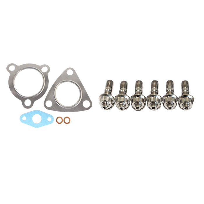 Turbo Charger Installation Titanium Stud & Gasket Kit For Hyundai Santa Fe D4EB 2.2L