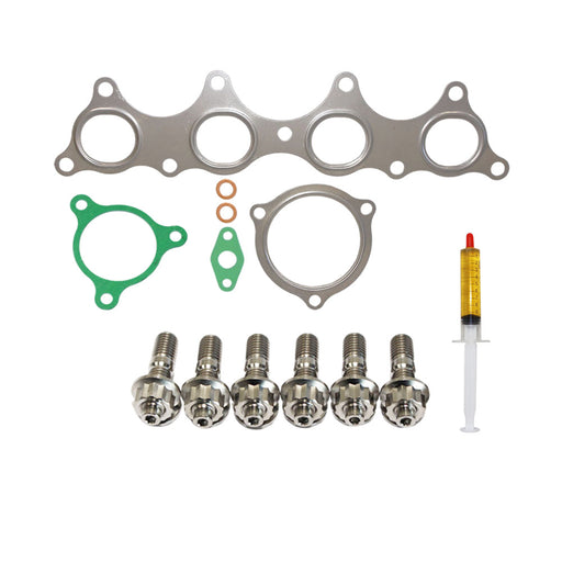 Turbo Charger Installation Titanium Stud, Gasket & Lubricant Kit For Hyundai Veloster 1.6L