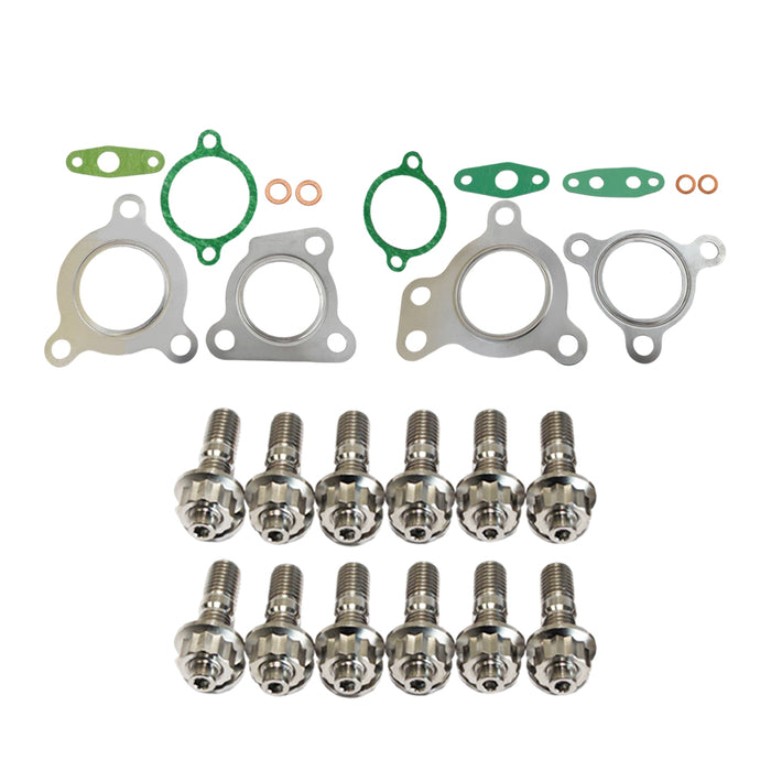 Turbo Charger Installation Titanium Stud & Gasket Kit For Toyota Landcruiser 200 Series 1VD-FTV 4.5L
