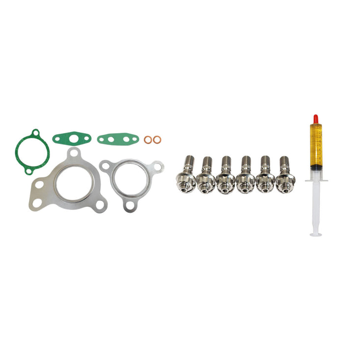 Turbo Charger Installation Titanium Stud, Gasket & Lubricant Kit For Toyota Landcruiser 200 Series 1VD-FTV 4.5L Driver Side
