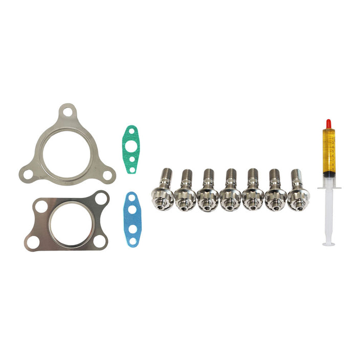 Turbo Charger Installation Titanium Stud, Gasket & Lubricant Kit For Nissan Navara D40 YD25 2.5L 2010 Onwards