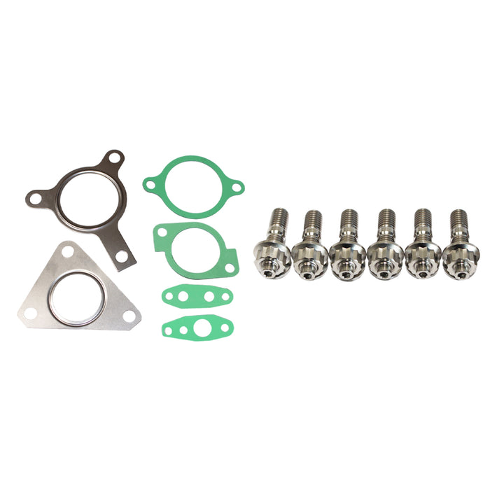Turbo Charger Installation Titanium Stud & Gasket Kit For Nissan Pathfinder R51 YD25 2.5L 3-Bolt