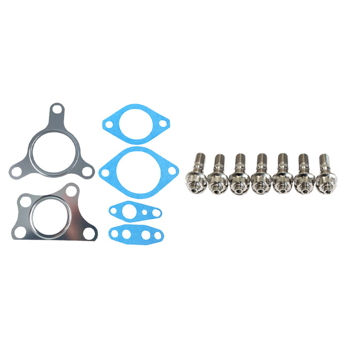 Turbo Charger Installation Titanium Stud & Gasket Kit For Nissan Navara D40 YD25 2.5L 4-Bolt