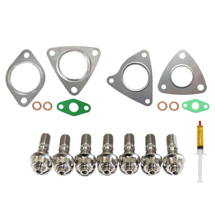 Turbo Charger Installation Titanium Stud, Gasket & Lubricant Kit For Land Rover Range Rover Sport 3.0L