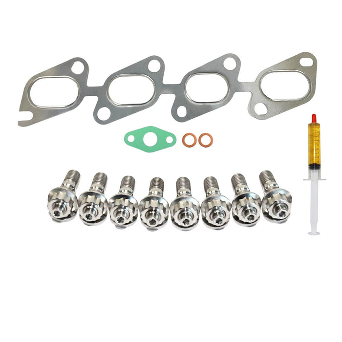 Turbo Charger Installation Titanium Stud, Gasket & Lubricant Kit For Holden Trax 1.4L