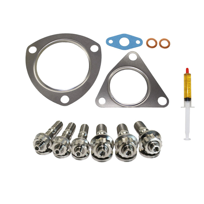 Turbo Charger Installation Titanium Stud, Gasket & Lubricant Kit For Ford Transit 2.2L FWD 786880-0021