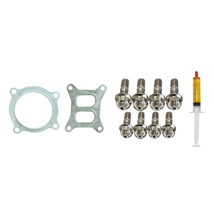 Turbo Charger Installation Titanium Stud, Gasket & Lubricant Kit For Audi A6 2.0L 9VA10