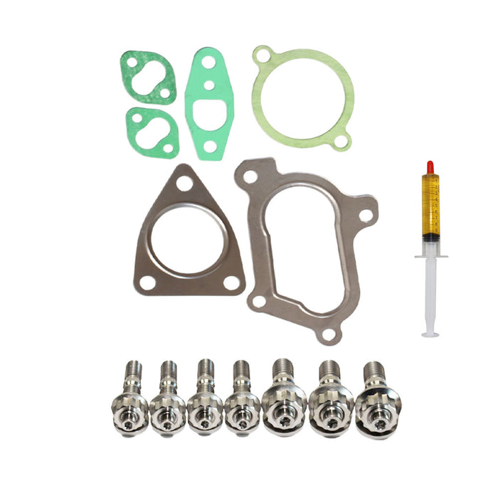 Turbo Charger Installation Titanium Stud, Gasket & Lubricant Kit For Toyota Landcruiser 1KZ-TE 3.0L