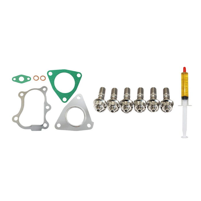 Turbo Charger Installation Titanium Stud, Gasket & Lubricant Kit For Nissan Navara D22 ZD30 3.0L