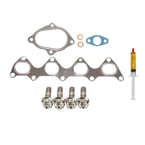 Turbo Charger Installation Titanium Stud, Gasket & Lubricant Kit For Volkswagen Jetta 1.4L