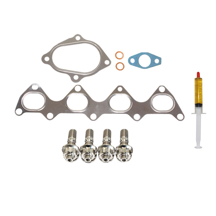 Turbo Charger Installation Titanium Stud, Gasket & Lubricant Kit For Volkswagen Jetta 1.4L