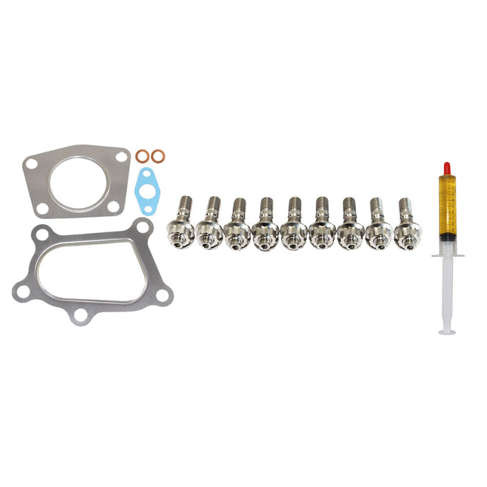 Turbo Charger Installation Titanium Stud, Gasket & Lubricant Kit For Mazda CX-7 2.3L Petrol